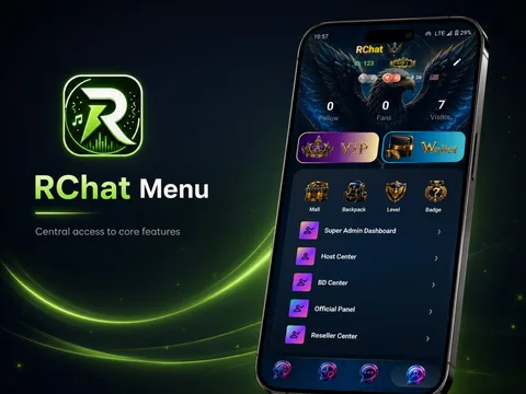 RChat feature menu